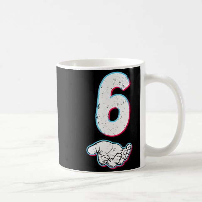 Number 67 Matching Six Seven 6 7 Meme 6 7 Hallowee Coffee Mug (Right)