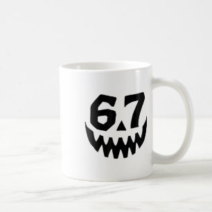 Number 67 Matching Six Seven 6 7 Meme 6 7 Hallowee Coffee Mug