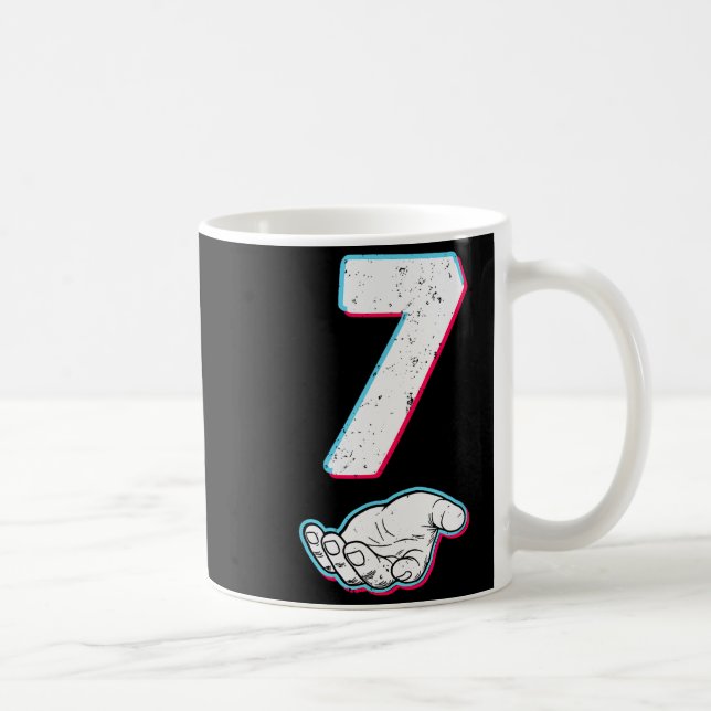 Number 67 Matching Six Seven 6 7 Meme 6 7 Hallowee Coffee Mug (Right)
