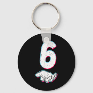 Number 67 Matching Six Seven 6 7 Meme 6 7 Hallowee Keychain