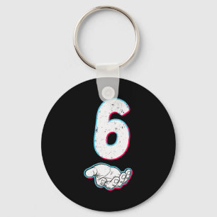 Number 67 Matching Six Seven 6 7 Meme 6 7 Hallowee Keychain