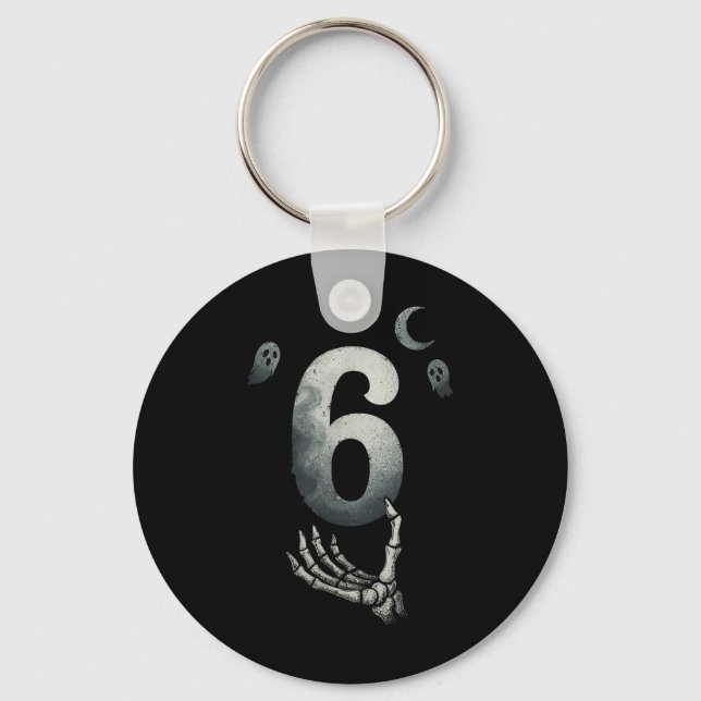 Number 67 Matching Six Seven 6 7 Meme 6 7 Hallowee Keychain (Front)