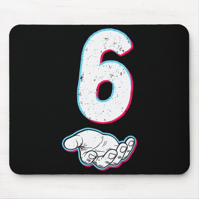 Number 67 Matching Six Seven 6 7 Meme 6 7 Hallowee Mouse Pad (Front)