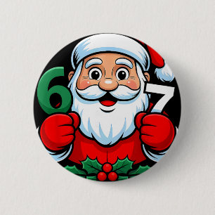 Number 67 Meme Six Seven For Men Women Kids Funny  2 Inch Round Button