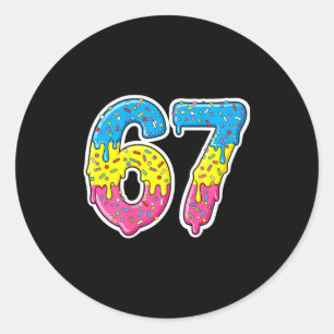 Number 67 Shirt Costume Adult Nk For Women Men Kid Classic Round Sticker