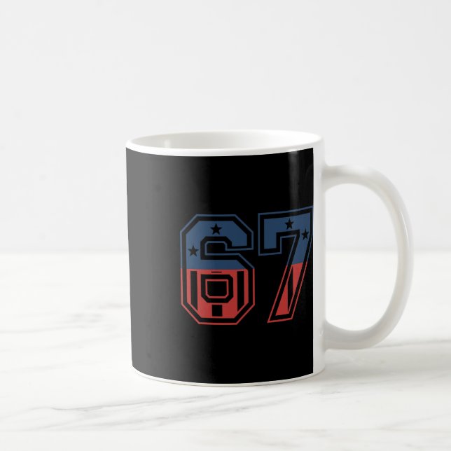 Number 67 Usa  Coffee Mug (Right)