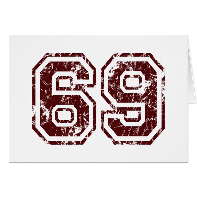 Number 69 (Front Horizontal)