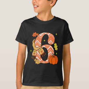Number 6 67 Fall Autumn Pumpkin Meme Funny Six Sev T-Shirt