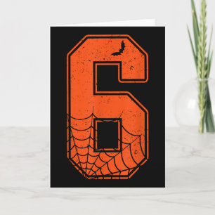 Number 6 67 Meme Costume Matching Group Halloween Card