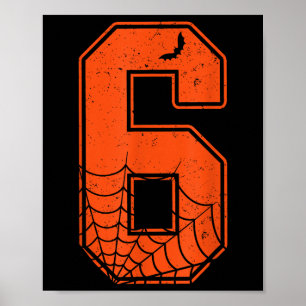 Number 6 67 Meme Costume Matching Group Halloween  Poster