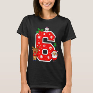 Number 6 67 Meme Couple Pajamas Christmas Matching T-Shirt