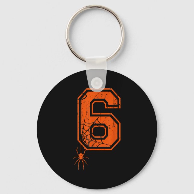 Number 6 67 Meme Halloween Sder Costume Matching G Keychain (Front)
