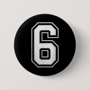 Number 6 67 Meme Matching  2 Inch Round Button