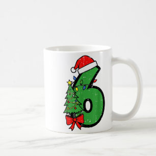 Number 6 Christmas 6 7 Matching 67 Meme Men Women  Coffee Mug