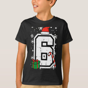 Number 6 Christmas 6 7 Xmas Matching 67 Meme Men W T-Shirt