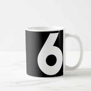 Number 6 Front Coffee Mug