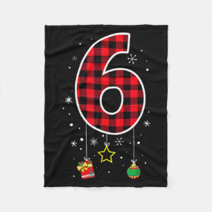 Number 6 Funny Meme Saying 6 7 Six Seven Christmas Fleece Blanket