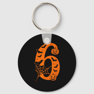 Number 6 Funny Meme Saying 6 7 Six Seven Halloween Keychain