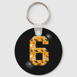 Number 6 Funny Meme Saying 6 7 Six Seven Halloween Keychain
