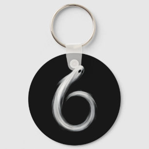 Number 6 Ghost Funny Six Seven 67 Halloween Meme  Keychain