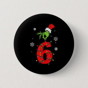 Number 6 Matching 67 Meme 6 7 Christmas Boys Youth 2 Inch Round Button