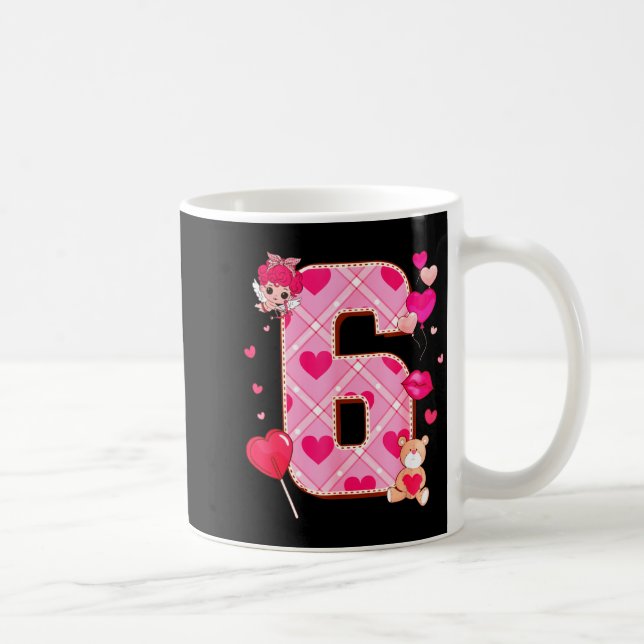 Number 6 Matching 67 Meme 6 7 Couple Matching Vale Coffee Mug (Right)