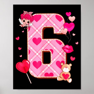 Number 6 Matching 67 Meme 6 7 Couple Matching Vale Poster