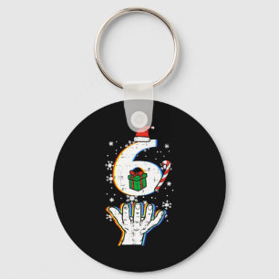 Number 6 Matching 67 Meme Christmas 6 7 Xmas Men W Keychain