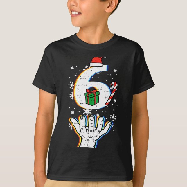 Number 6 Matching 67 Meme Christmas 6 7 Xmas Men W T-Shirt (Front)