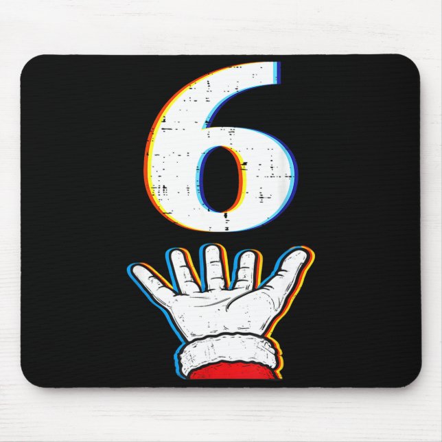 Number 6 Matching 67 Meme Christmas Pajamas Men Wo Mouse Pad (Front)