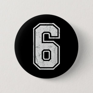 Number 6 Matching 67 Meme Costume Men Women Kids  2 Inch Round Button