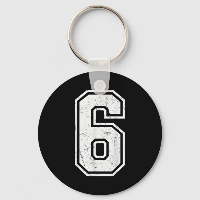 Number 6 Matching 67 Meme Costume Men Women Kids  Keychain (Front)