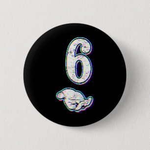 Number 6 Matching 67 Meme Halloween Costume Men Wo 2 Inch Round Button