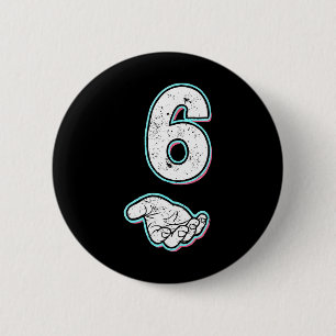 Number 6 Matching 67 Meme Halloween Costume Men Wo 2 Inch Round Button