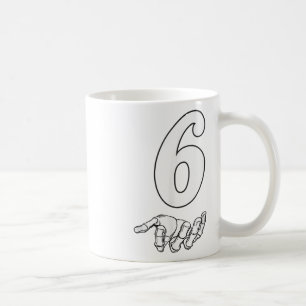 Number 6 Matching 67 Meme Halloween Costume Men Wo Coffee Mug