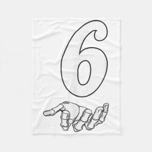 Number 6 Matching 67 Meme Halloween Costume Men Wo Fleece Blanket