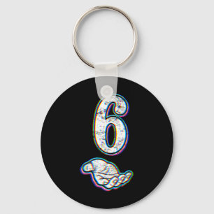 Number 6 Matching 67 Meme Halloween Costume Men Wo Keychain