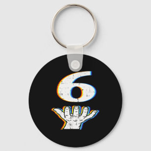 Number 6 Matching 67 Meme Halloween Costume Men Wo Keychain