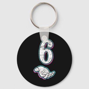 Number 6 Matching 67 Meme Halloween Costume Men Wo Keychain