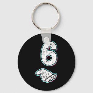 Number 6 Matching 67 Meme Halloween Costume Men Wo Keychain