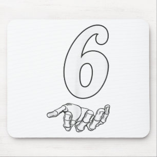 Number 6 Matching 67 Meme Halloween Costume Men Wo Mouse Pad