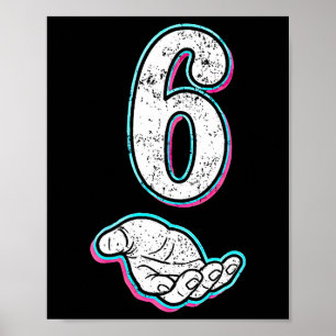 Number 6 Matching 67 Meme Halloween Costume Men Wo Poster