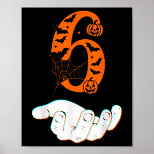 Number 6 Matching 67 Meme Halloween Costume Men Wo Poster