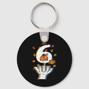 Number 6 Matching 67 Meme Thanksgiving 6 7 Men Wom Keychain