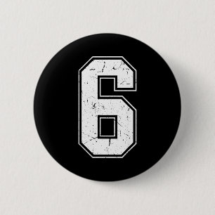 Number 6 Matching Costume 67 Meme Costume Distress 2 Inch Round Button