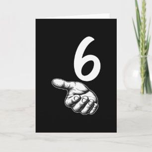 Number 6 Matching Duo 67 Meme Gen Alpha Slang Hall Card