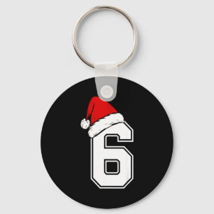 Number 6 Matching Six Seven 6 7 Meme 6 7 Christmas Keychain