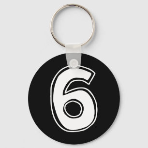 Number 6 Six Seven 6 7 Meme 67 Funny 6th Birthday  Keychain