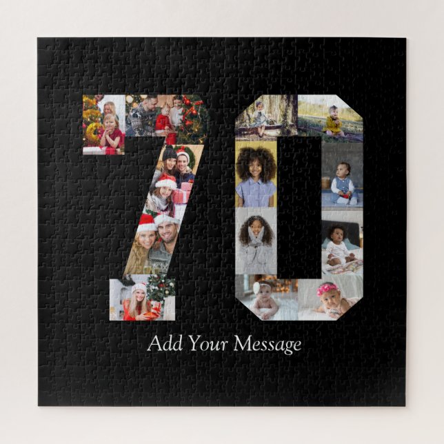 Number 70 Photo Collage Jigsaw Puzzle (Vertical)