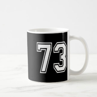 Number 73 coffee mug